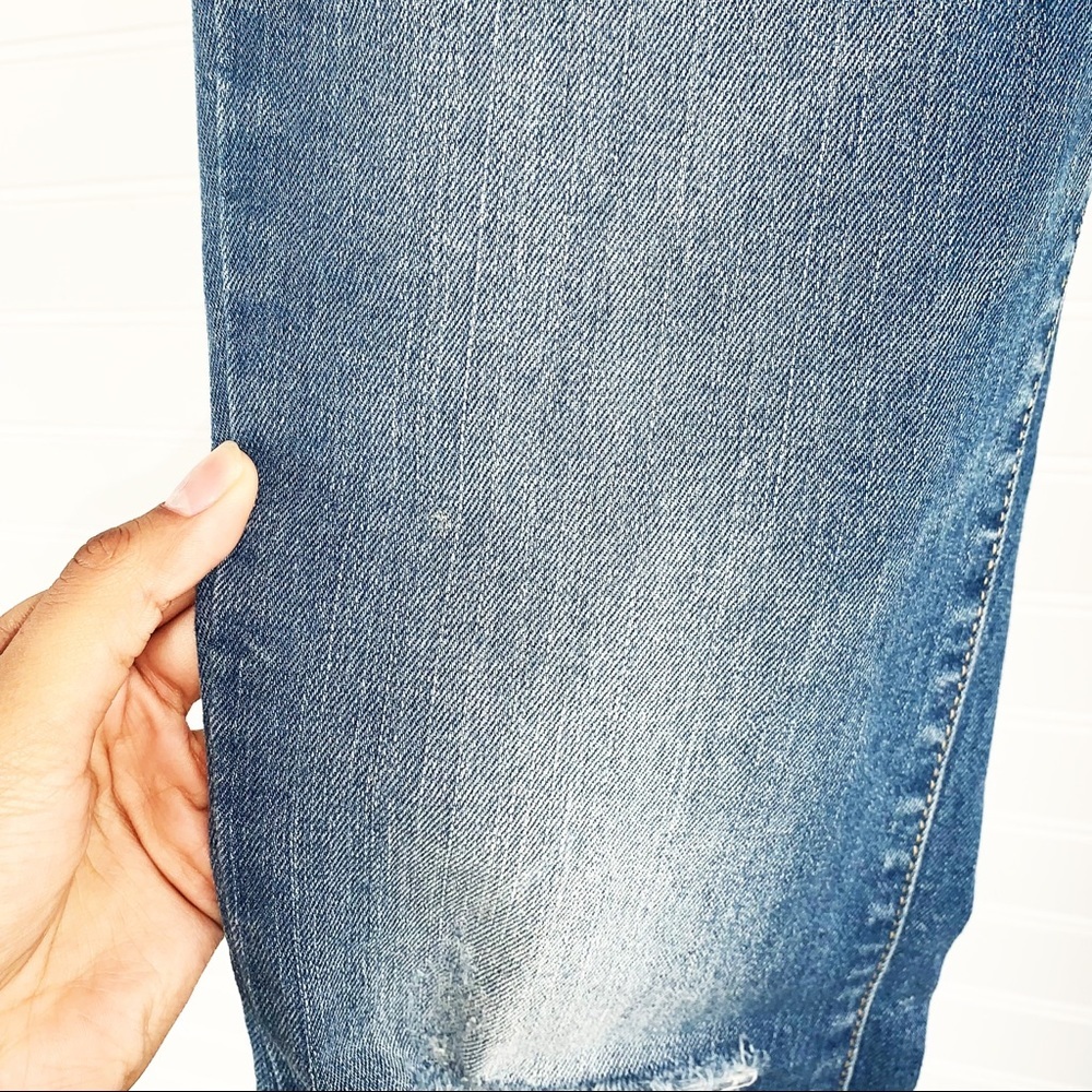 Arizona Blue Flare Distressed Jeans Juniors Size 5 - Picture 6 of 15